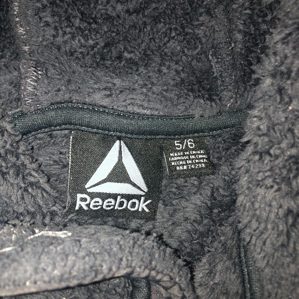 Reebok fleece grey zip up hoodie - Picture 4 of 4
